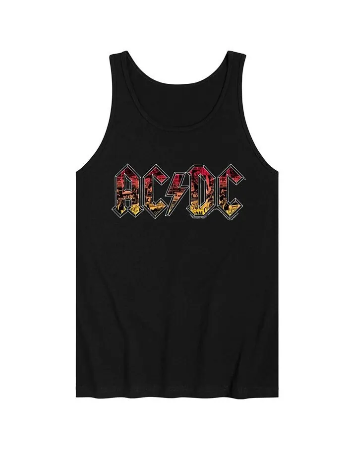 Мужская майка с логотипом ACDC AIRWAVES — изображение 1 из 2, черный