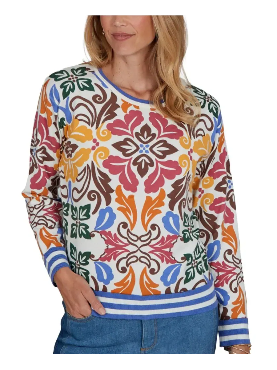 Свитер с принтом Petite Floral Lightweight Sweater Ruby Rd.