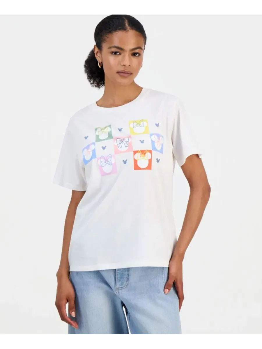 Футболка с принтом Minnie Front Graphic Disney — изображение 1 из 4, белый