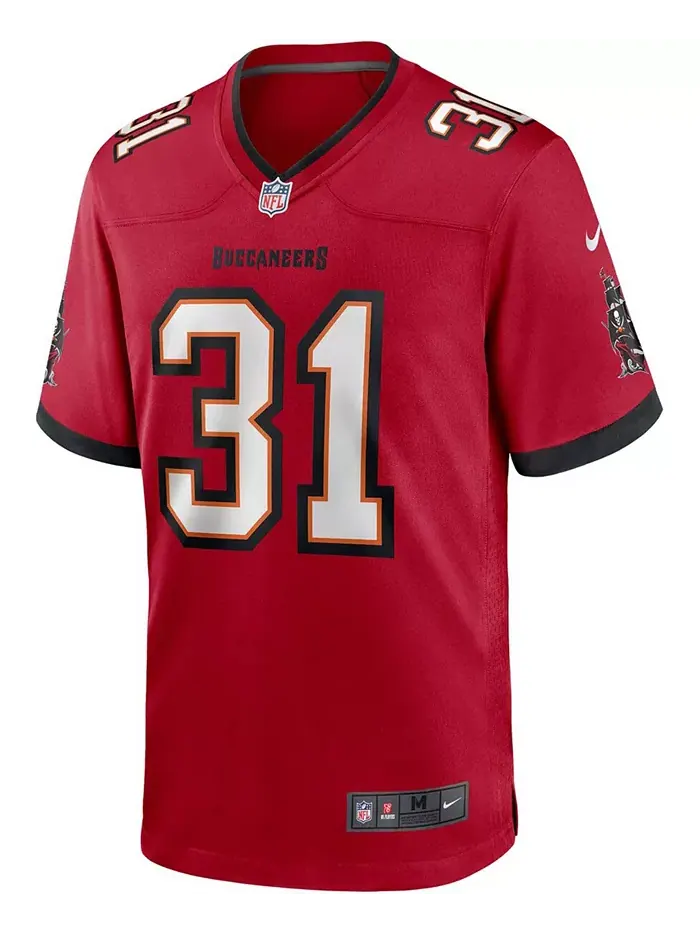 Мужская игровая футболка Antoine Winfield Jr. Tampa Bay Buccaneers Nike — изображение 2 из 5, красный