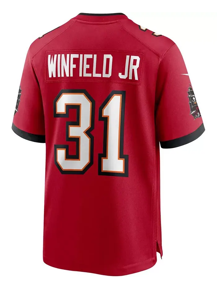 Мужская игровая футболка Antoine Winfield Jr. Tampa Bay Buccaneers Nike — изображение 3 из 5, красный