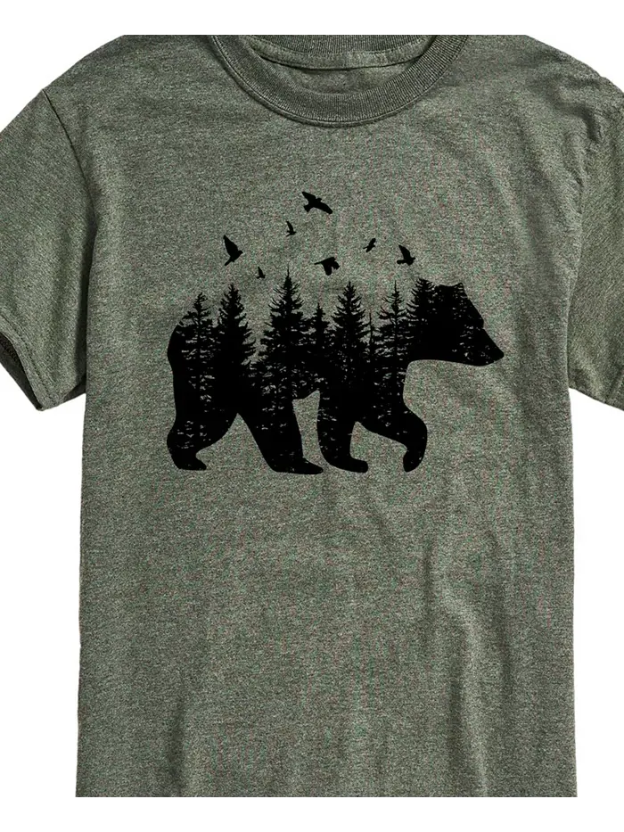 Мужская футболка с коротким рукавом "Forest Bear Silhouette" AIRWAVES — изображение 2 из 3, серый