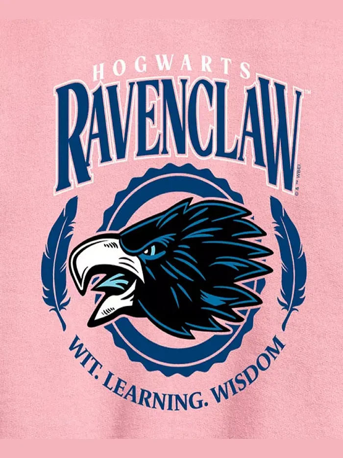 Футболка с рукавом реглан и принтом Ravenclaw для девочек постарше Harry Potter — изображение 3 из 3, розовый