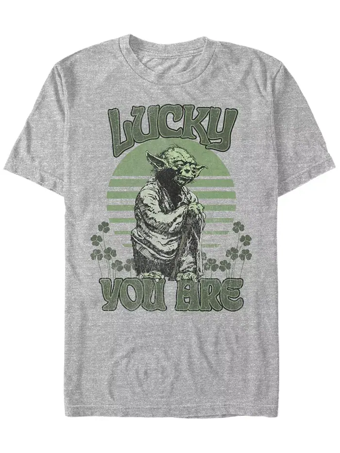 Мужская футболка Lucky is Yoda с коротким рукавом Fifth Sun — изображение 1 из 1, приглушенный