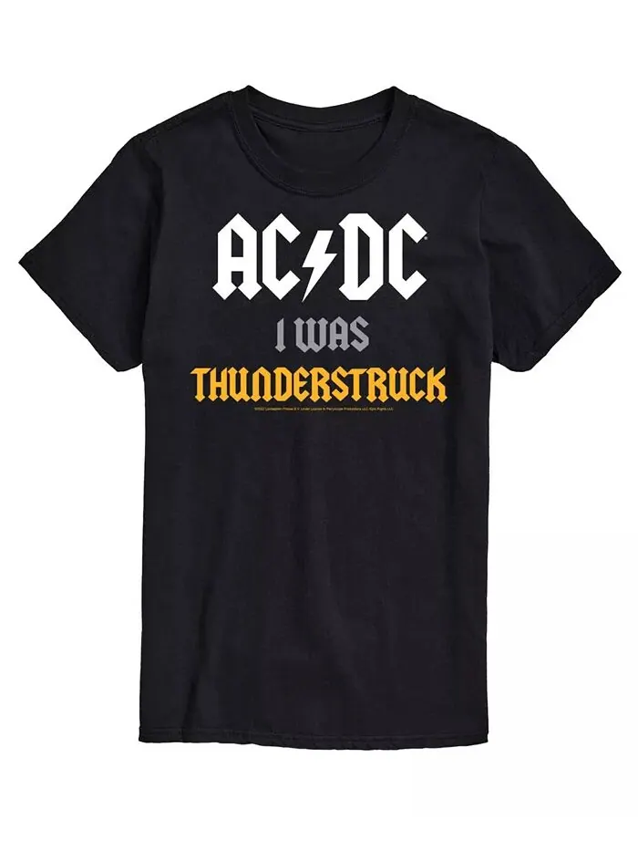 Мужская футболка ACDC Thunderstruck AIRWAVES — изображение 1 из 2, черный