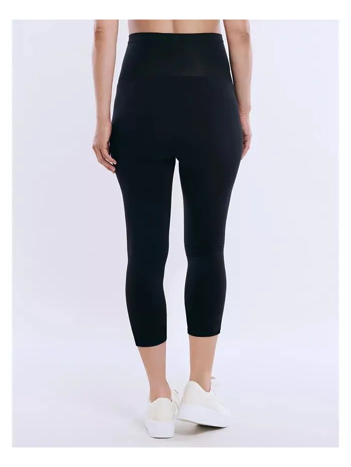 Женские леггинсы Basic Secret Fit Belly для беременных - Материнство для беременных Motherhood — изображение 4 из 6, черный