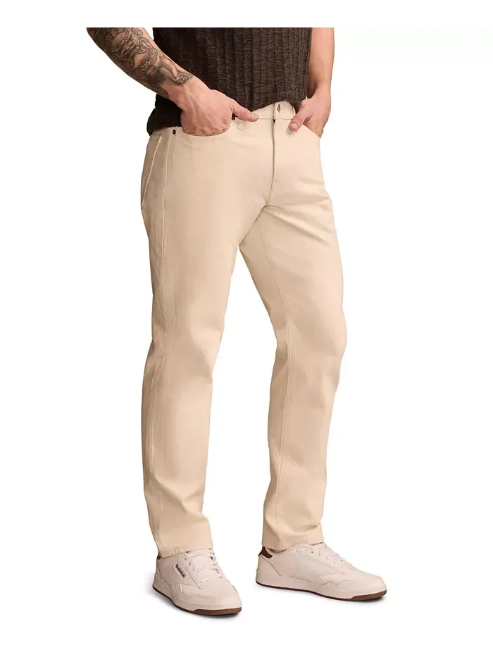 Мужские джинсы 410 Athletic Straight Lucky Brand — изображение 2 из 3, слоновая кость/кремовый