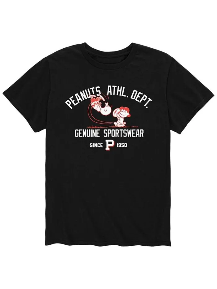 Мужская футболка Peanuts Athletic Department AIRWAVES — изображение 1 из 2, черный