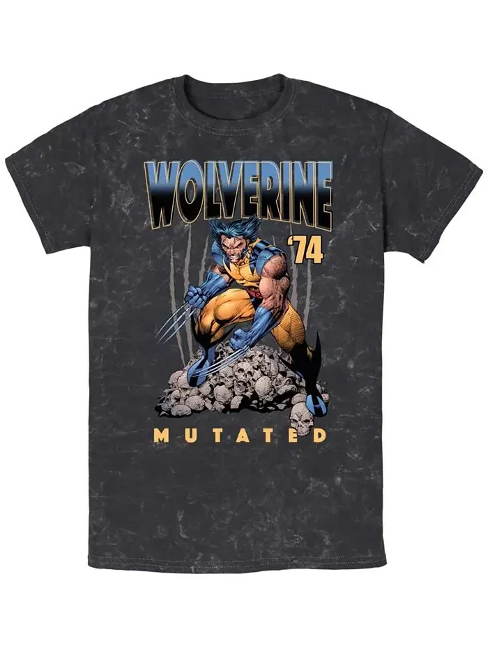 Мужская футболка Wolverine Mutated Mineral Wash с коротким рукавом Fifth Sun — изображение 1 из 3, черный