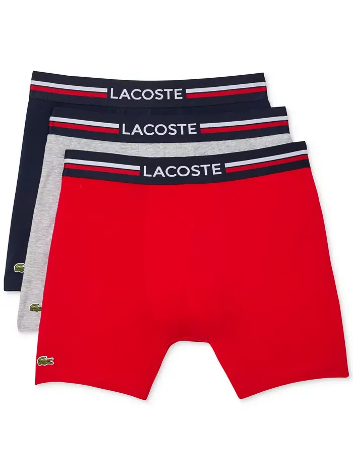 Боксеры Lacoste Regular-Fit Stretch, для мужчин — изображение 1 из 8, мульти