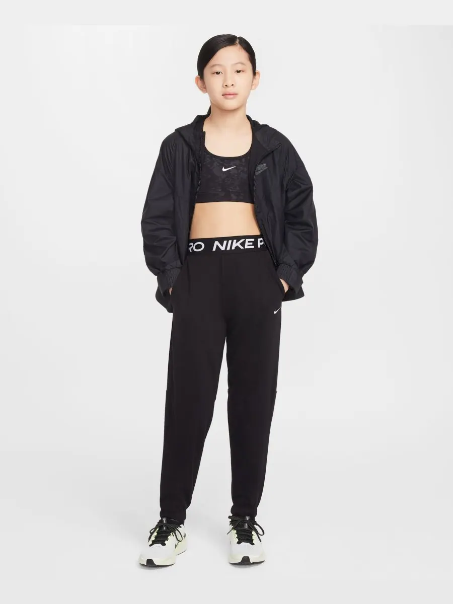 Детские флисовые спортивные брюки Dri-FIT для девочек 7-16 лет Nike — изображение 1 из 4, черный