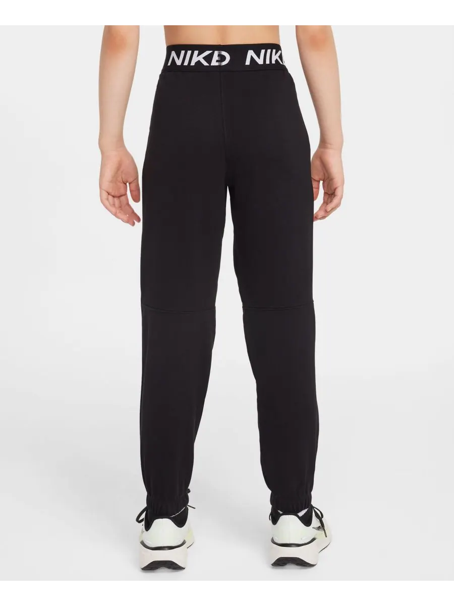 Детские флисовые спортивные брюки Dri-FIT для девочек 7-16 лет Nike — изображение 4 из 4, черный