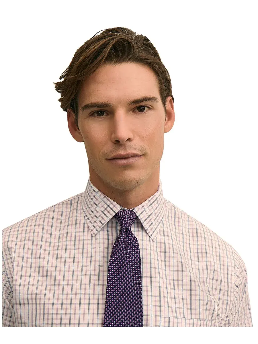 Мужская рубашка прямого кроя Brooks Brothers — изображение 2 из 3, фиолетовый