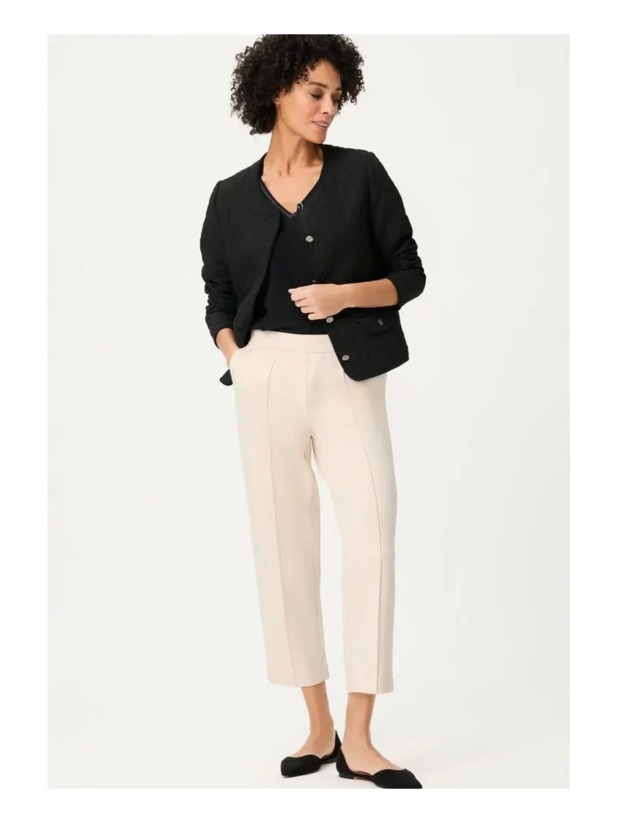 Женские трикотажные брюки Mona Jersey Knit Pant Olsen — изображение 6 из 6, бежевый