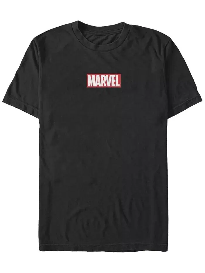 Мужская футболка Marvel Brick с коротким рукавом и круглым вырезом Fifth Sun — изображение 1 из 1, черный