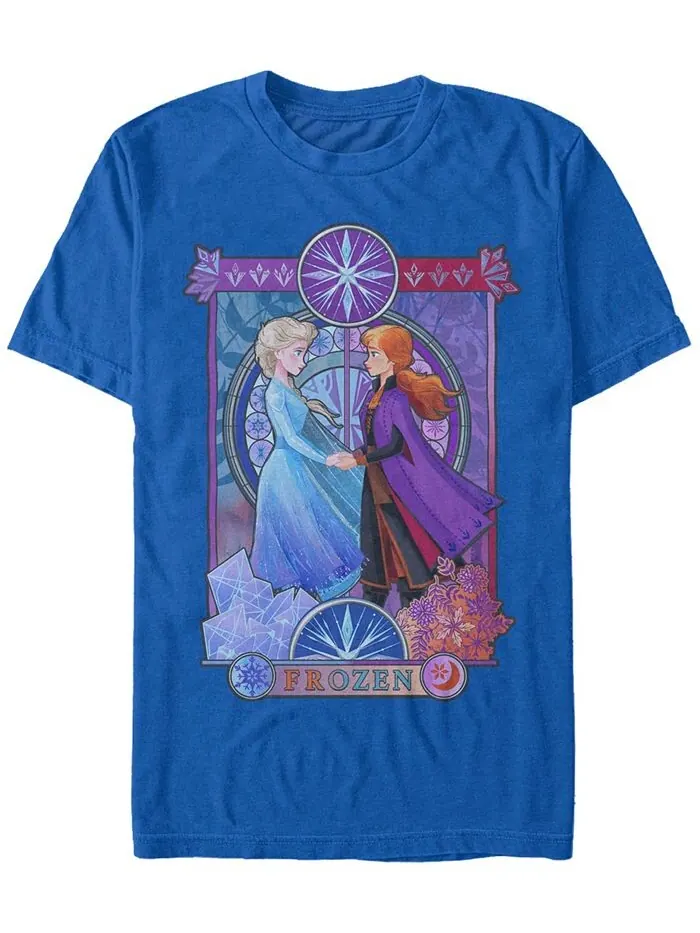 Мужская футболка с короткими рукавами Frozen Nouveau Fifth Sun — изображение 1 из 1, синий