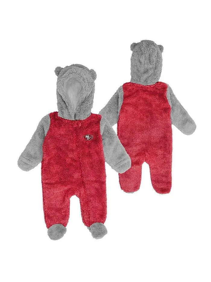 Комбинезон Cardinal Arizona Cardinals Game Nap Teddy флисовый с молнией во всю длину для — изображение 1 из 2, красный