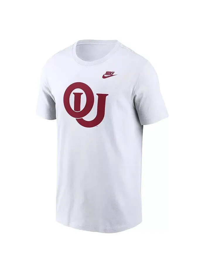 Мужская белая футболка с альтернативным логотипом Oklahomaooners Legacy Nike — изображение 3 из 3, белый