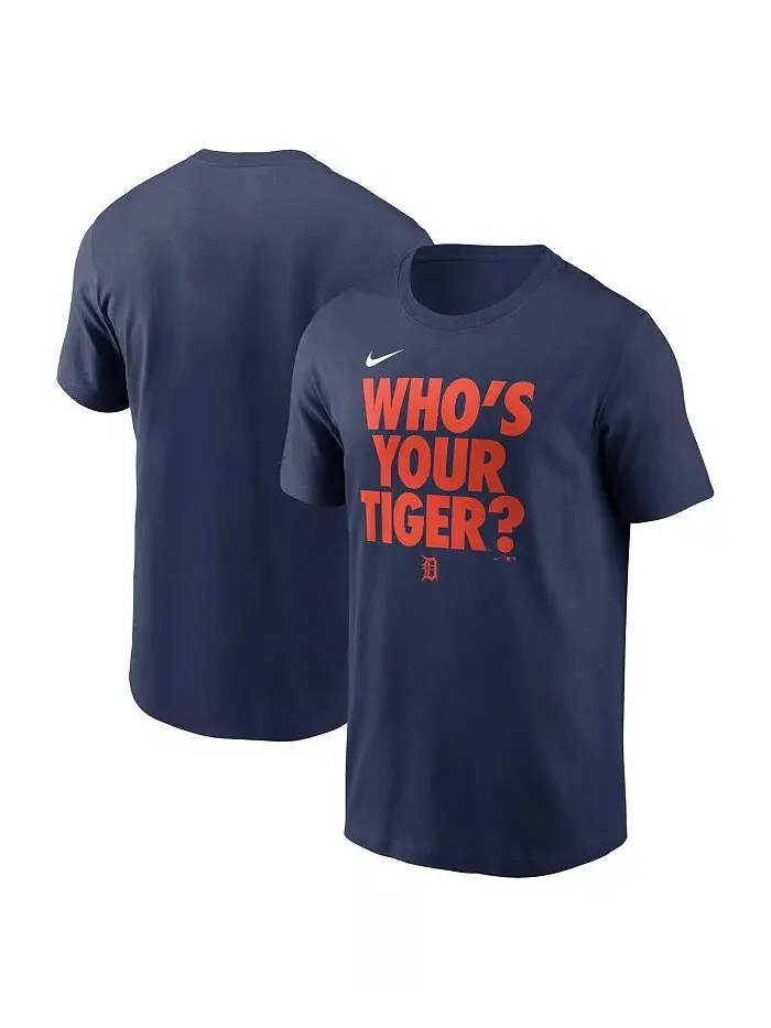 Мужская темно-синяя футболка Detroit Tigers Rally Rule Nike — изображение 1 из 3