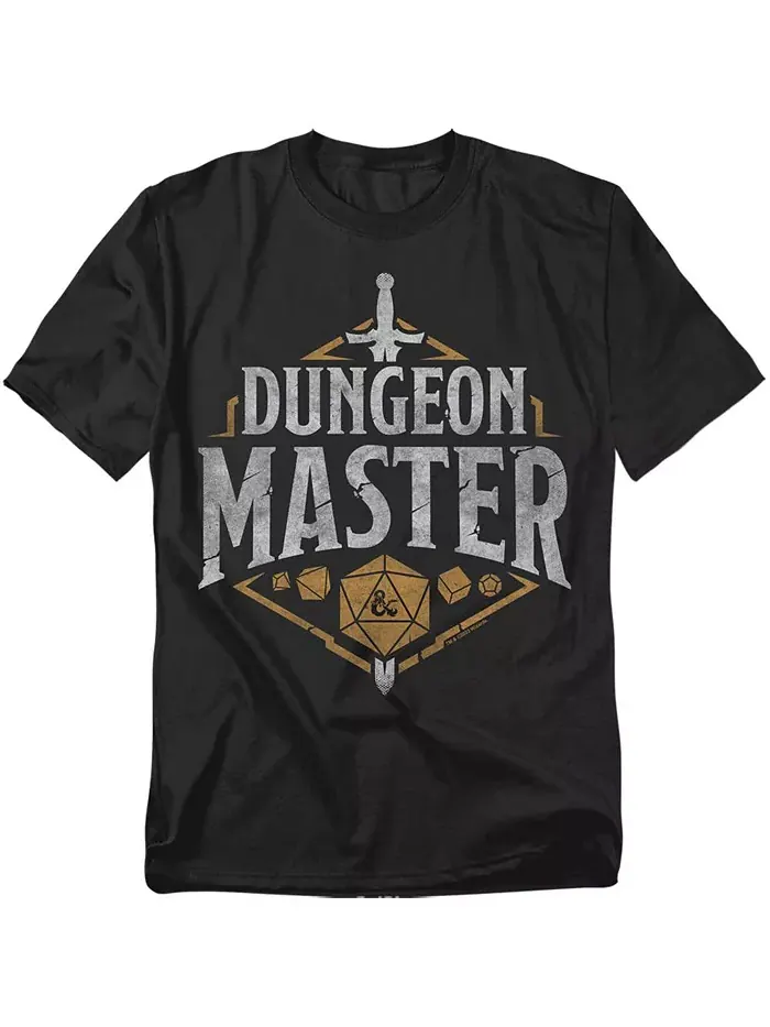 Мужская футболка Dungeons & Dragons Dungeon Master D&D — изображение 1 из 3, черный