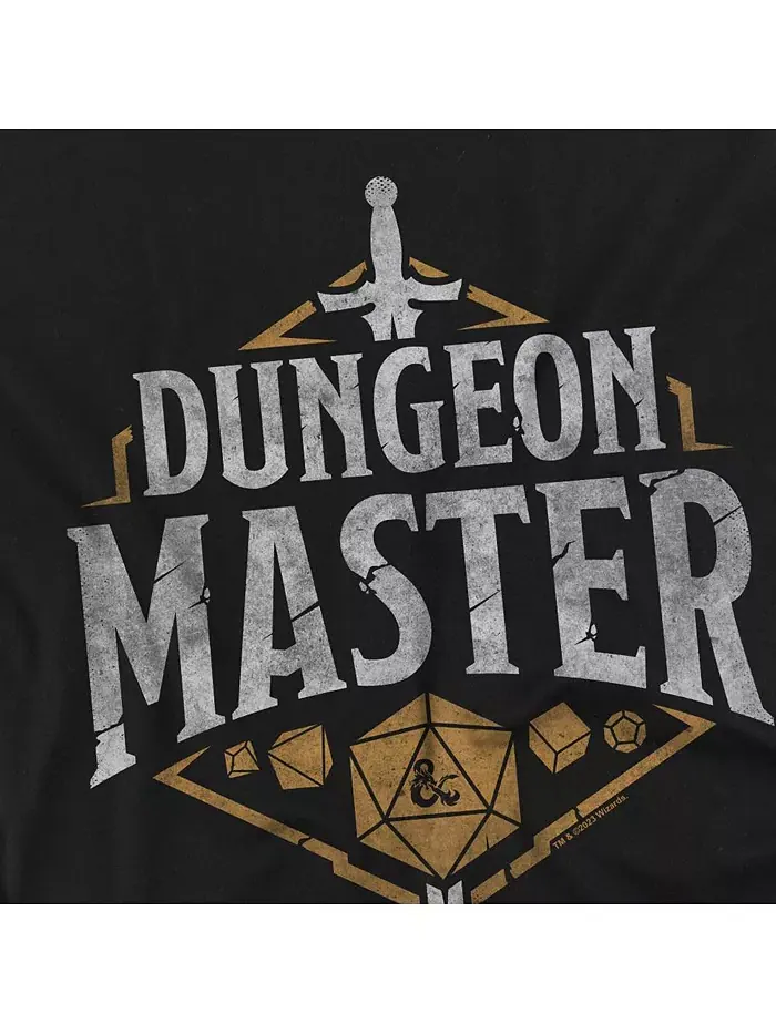 Мужская футболка Dungeons & Dragons Dungeon Master D&D — изображение 2 из 3, черный