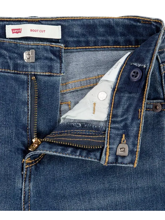 Джинсы классического покроя bootcut для девочек 4-6X Levi'S — изображение 8 из 10, синий