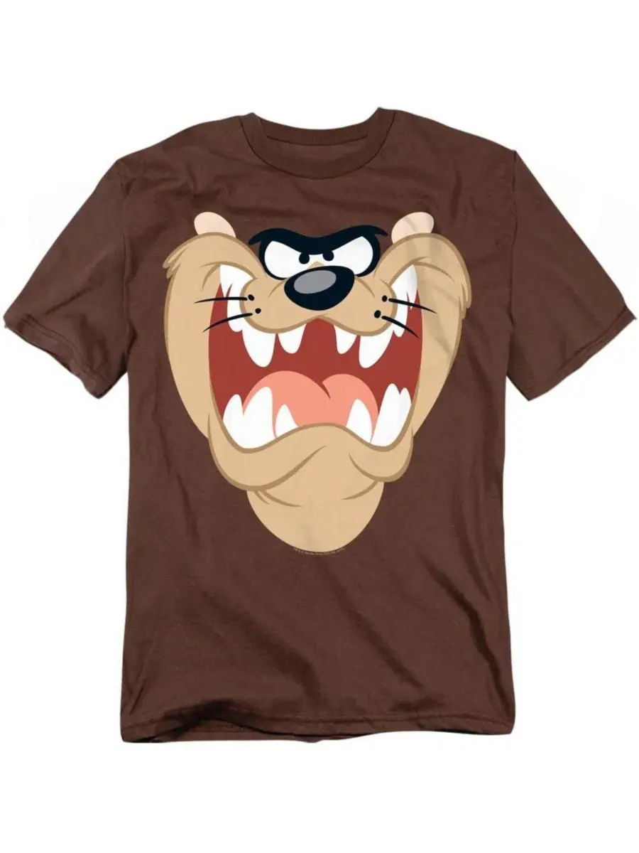 Футболка с принтом Taz Face Looney Tunes — коричневый
