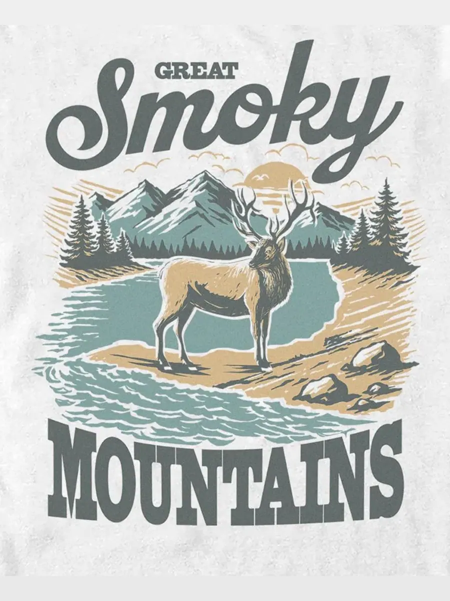 Футболка с длинным рукавом Smoky Elk Fifth Sun — изображение 3 из 3, белый