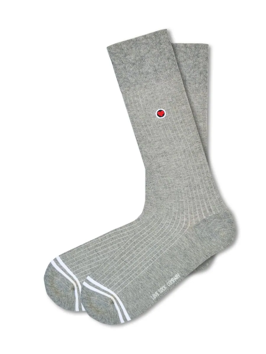 Мужские ребристые однотонные носки Love Sock Company