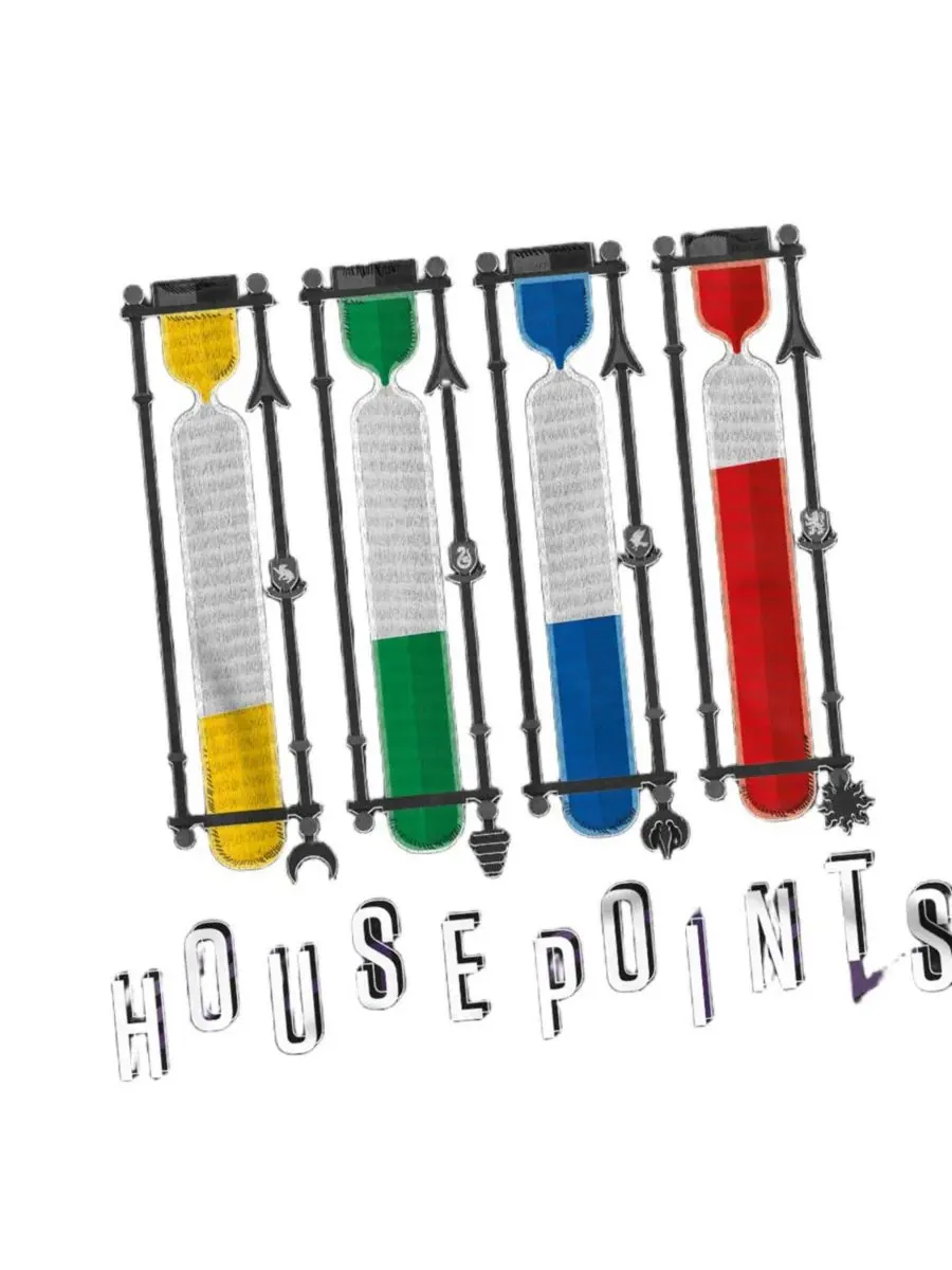Футболка с принтом Hogwarts House Points in Vials Harry Potter — изображение 2 из 3, черный