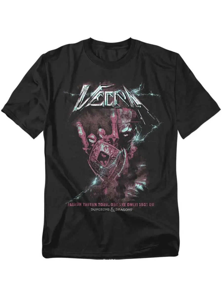 Футболка с принтом Vecna Lightning Rock Band D&D — изображение 1 из 3, черный
