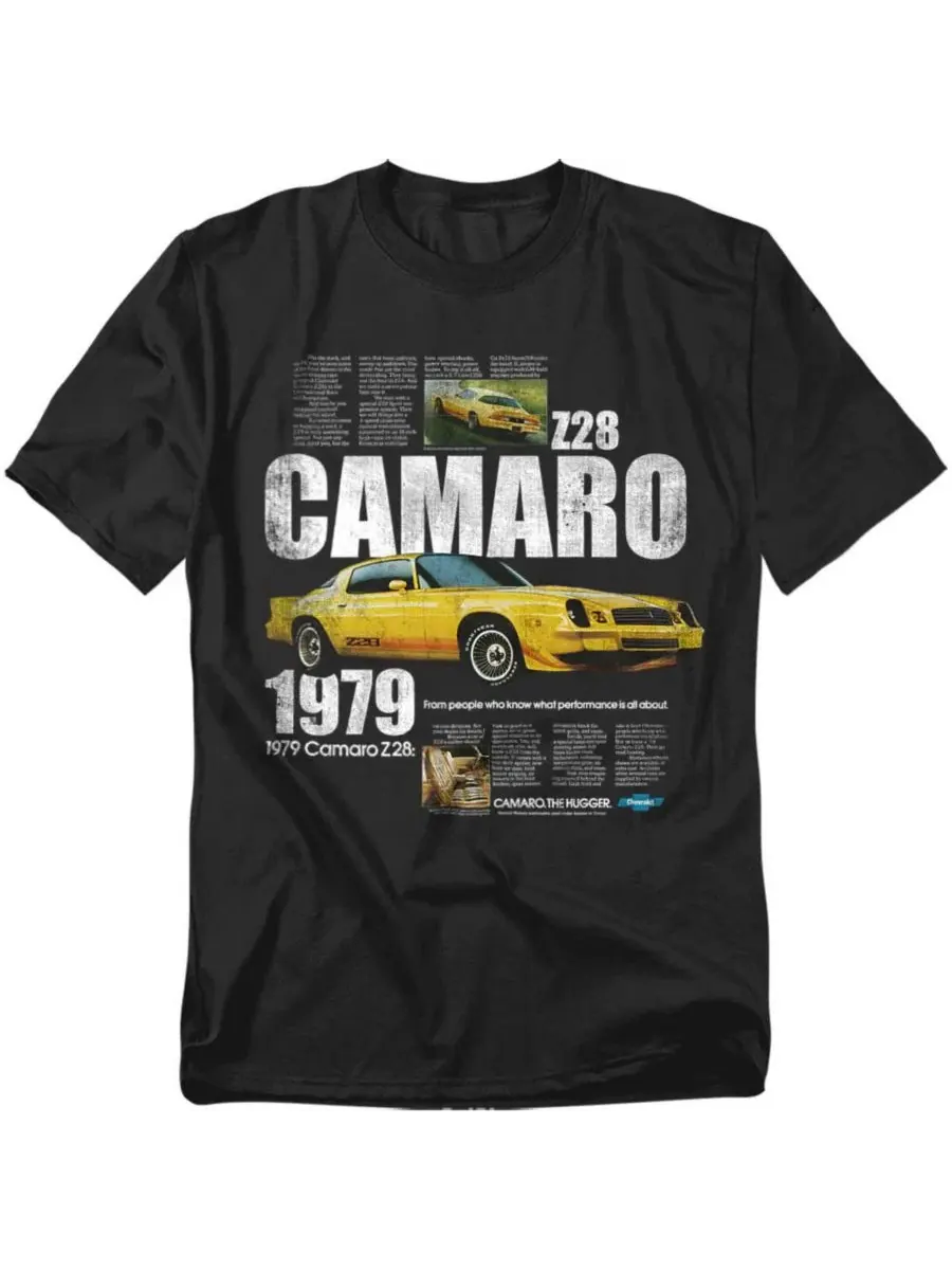 Футболка с принтом Chevrolet Camaro Spec Corvette — изображение 1 из 3, черный