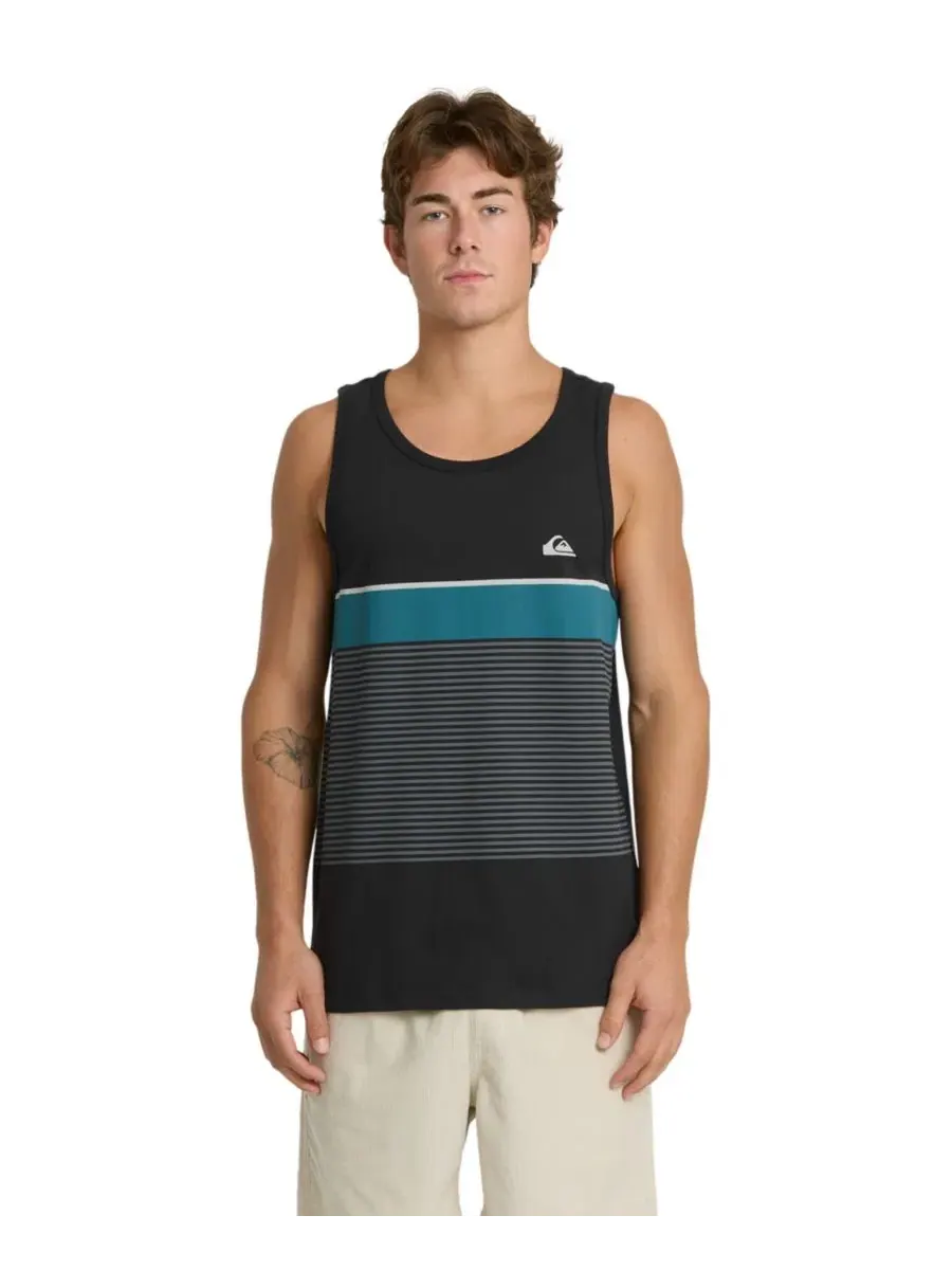 Футболка мужская с принтом Tijuana Striped Quiksilver — изображение 1 из 5, черный