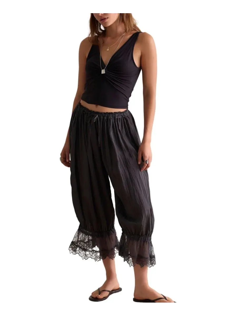 Топ с V-образным вырезом и twist-драпировкой, без рукавов Free People — изображение 2 из 5, черный