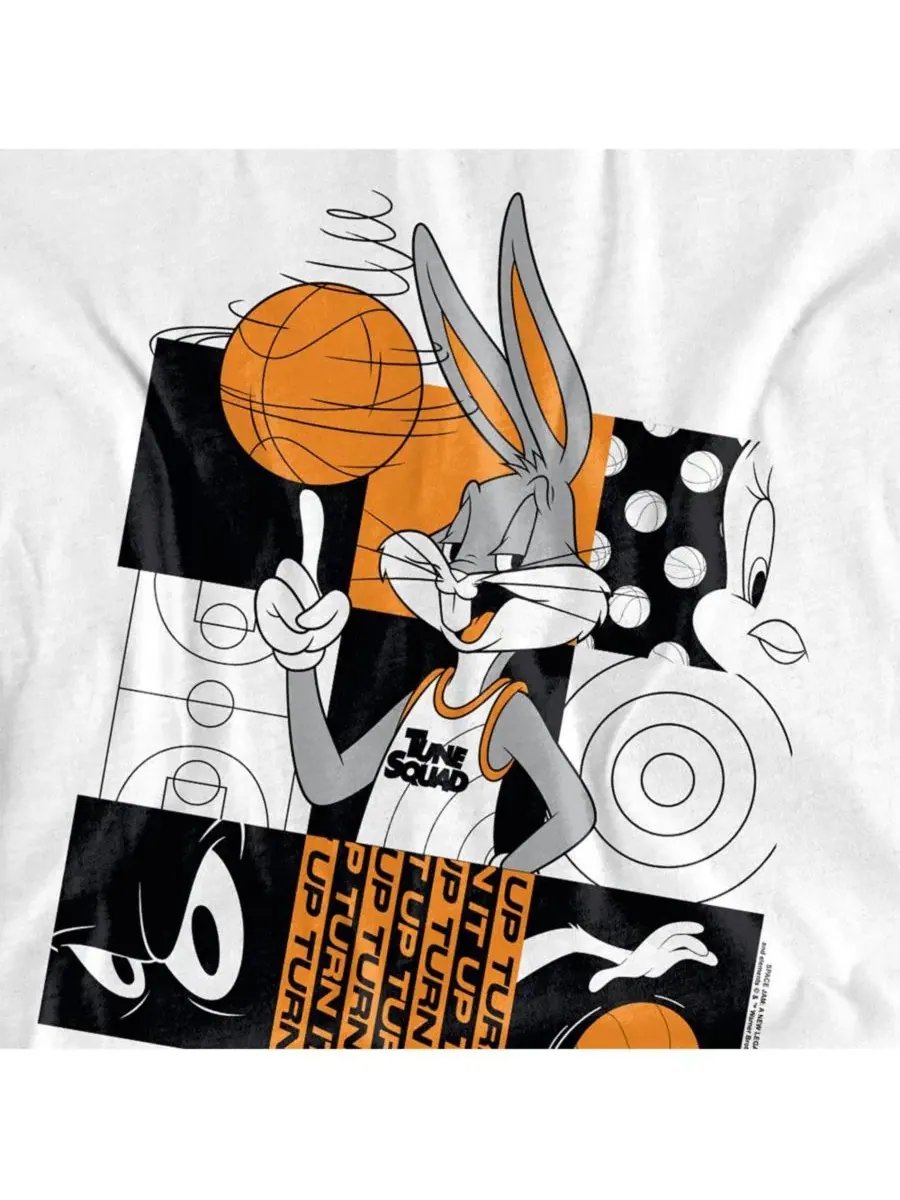 Футболка с принтом A New Legacy Turn It Up Space Jam — изображение 3 из 3, белый