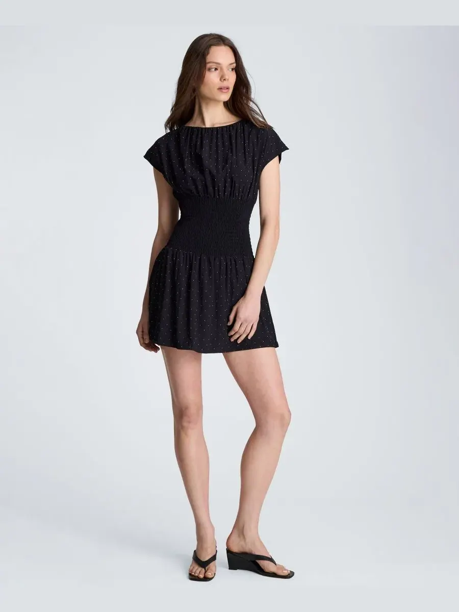 Платье мини с завышенной талией Kenneth Cole — изображение 1 из 4, черный