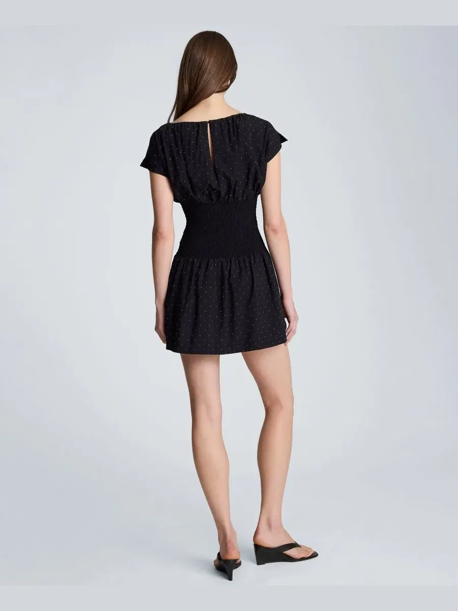 Платье мини с завышенной талией Kenneth Cole — изображение 4 из 4, черный