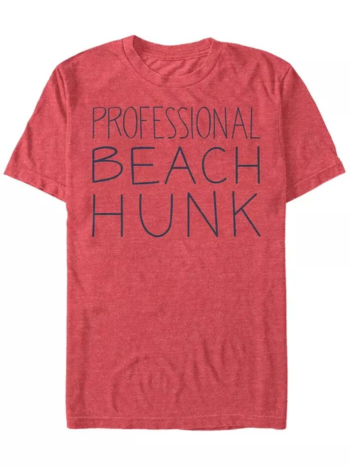 Мужская футболка Steven Universe Professional Beach Hunk с коротким рукавом Fifth Sun — изображение 1 из 1, красный