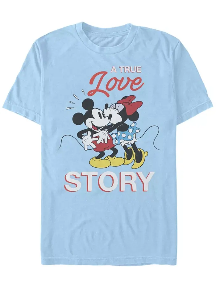 Мужская футболка с коротким рукавом True Love Story Fifth Sun — изображение 1 из 1, светлый синий