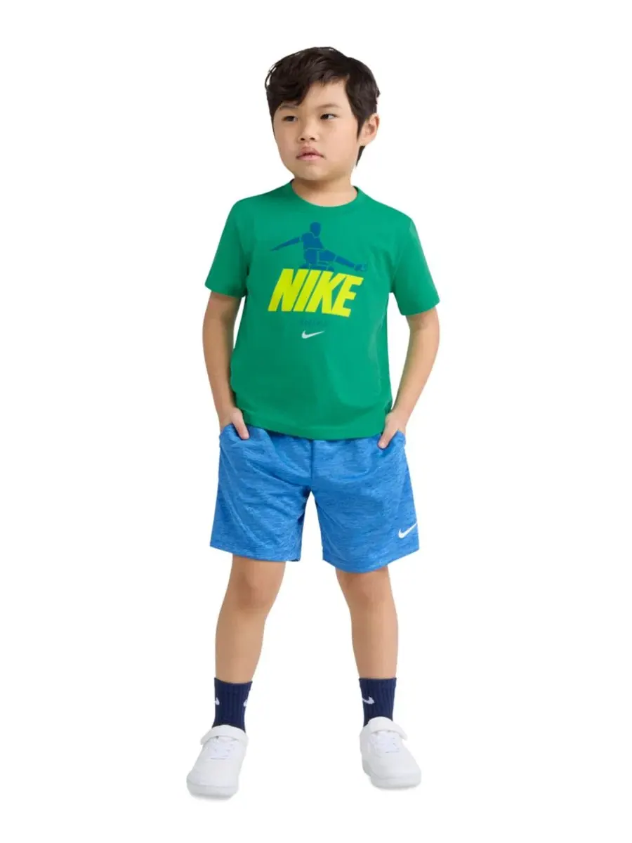 Футболка с коротким рукавом для мальчиков 4-7 лет Nike — изображение 2 из 7, зеленый