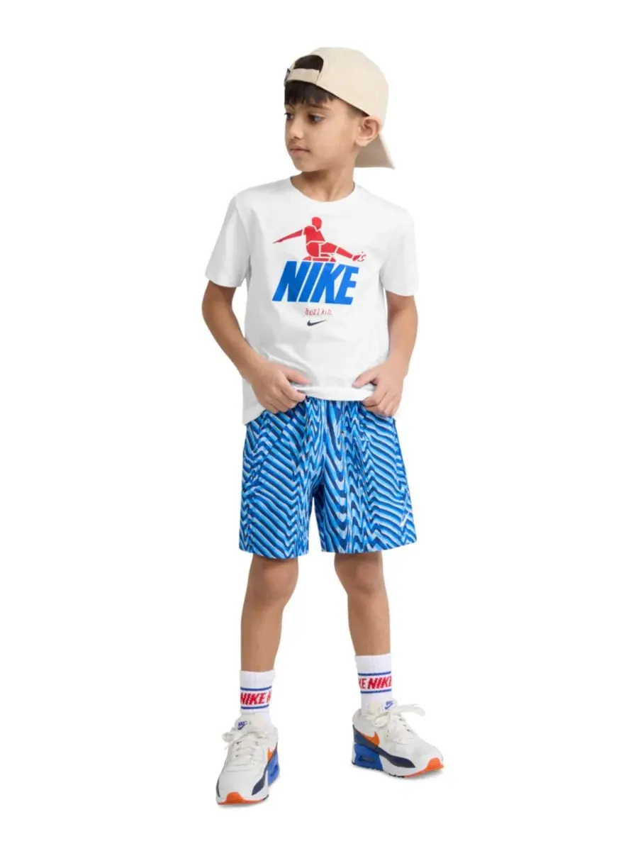 Футболка с коротким рукавом для мальчиков 4-7 лет Nike — изображение 3 из 7, белый