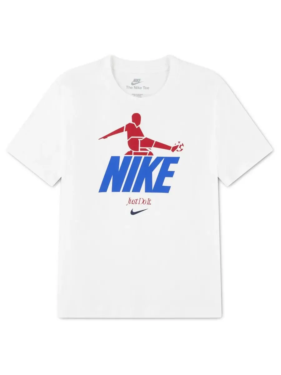 Футболка с коротким рукавом для мальчиков 4-7 лет Nike — изображение 5 из 7, белый