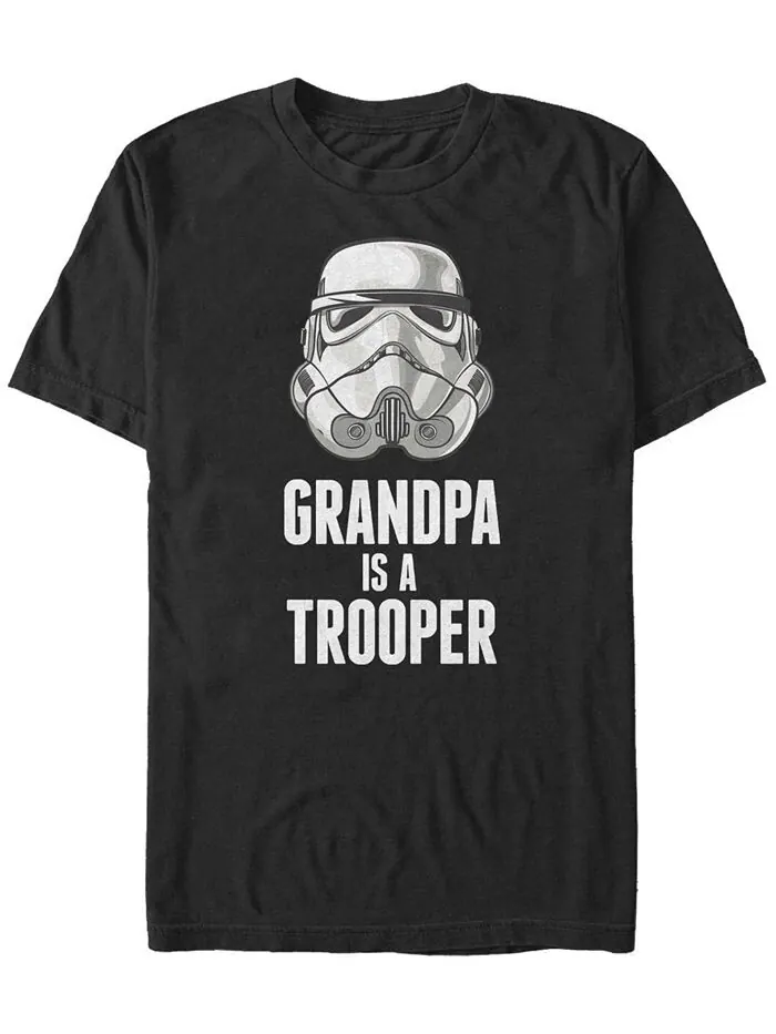 Мужская футболка Grandpa Trooper с короткими рукавами и круглым вырезом Fifth Sun — изображение 1 из 1, черный