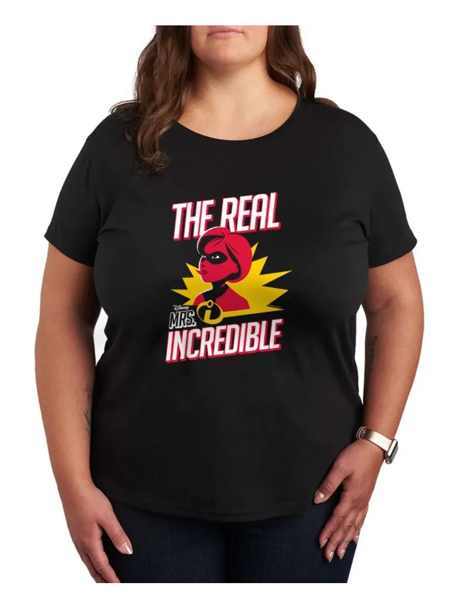 Футболка с коротким рукавом и графическим принтом "The Incredible The Real Mrs Incredible" больших — изображение 1 из 3