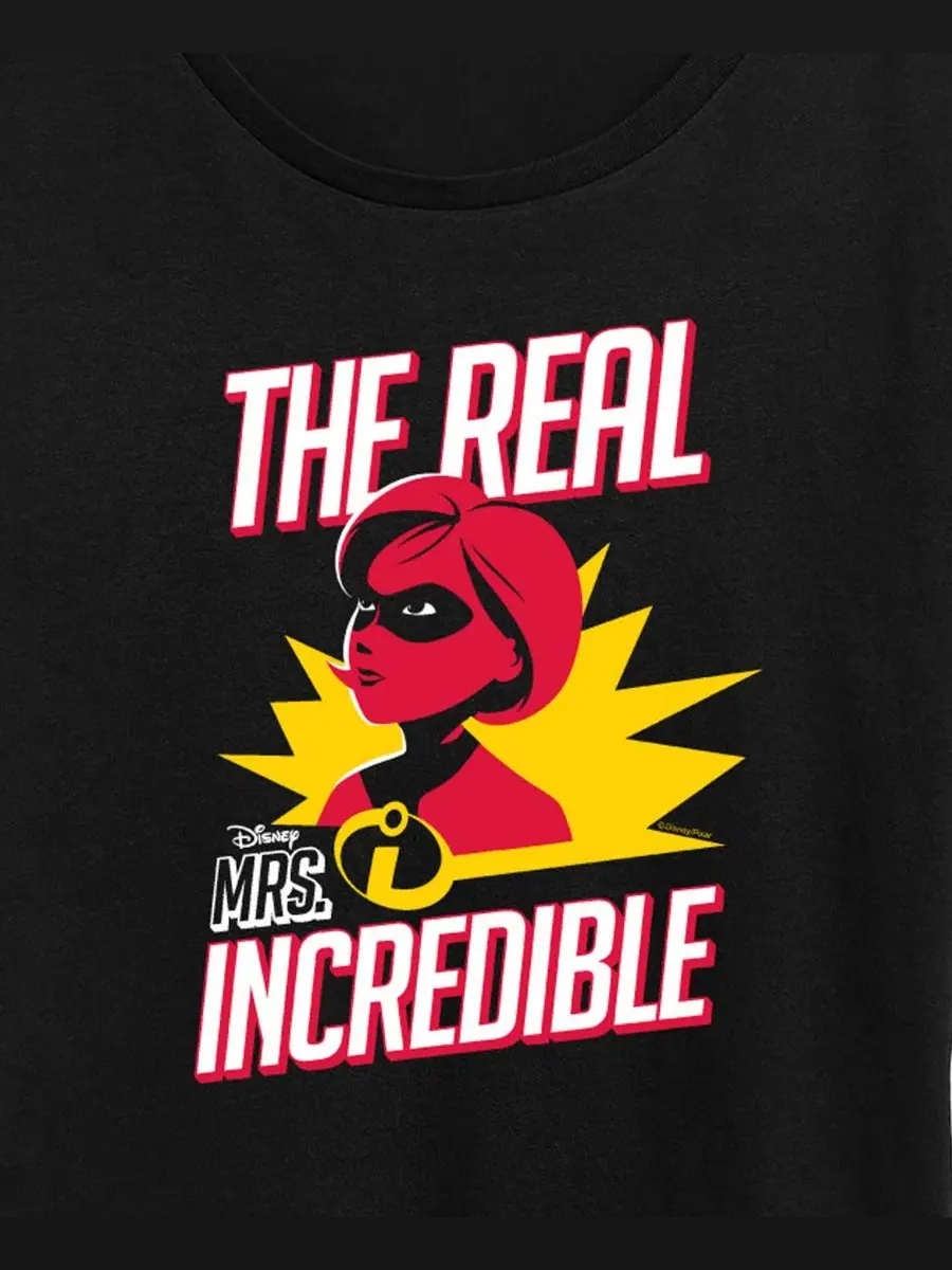 Футболка с коротким рукавом и графическим принтом "The Incredible The Real Mrs Incredible" больших — изображение 2 из 3