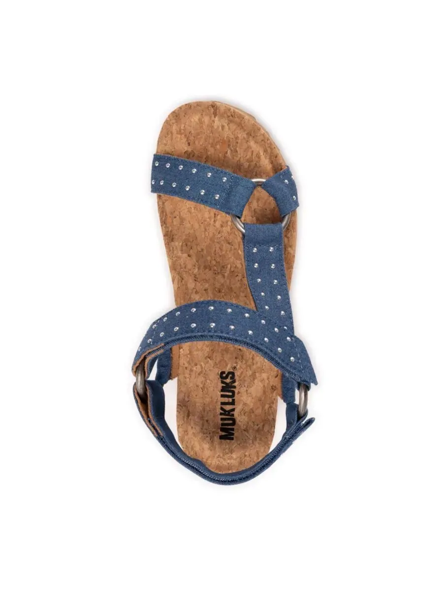 Женский комплект из носков и повязки на голову из синели Muk Luks — изображение 5 из 8, темно-синий