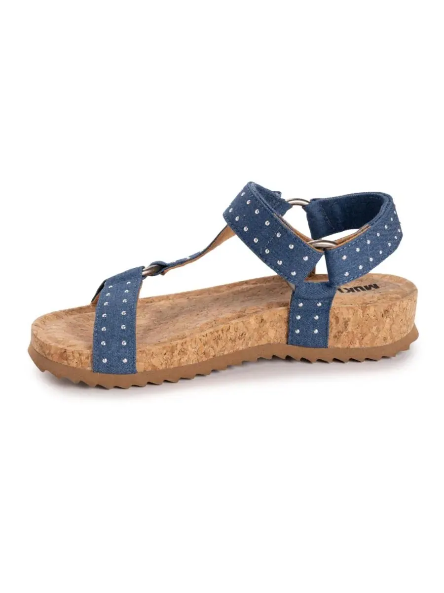 Женский комплект из носков и повязки на голову из синели Muk Luks — изображение 7 из 8, темно-синий