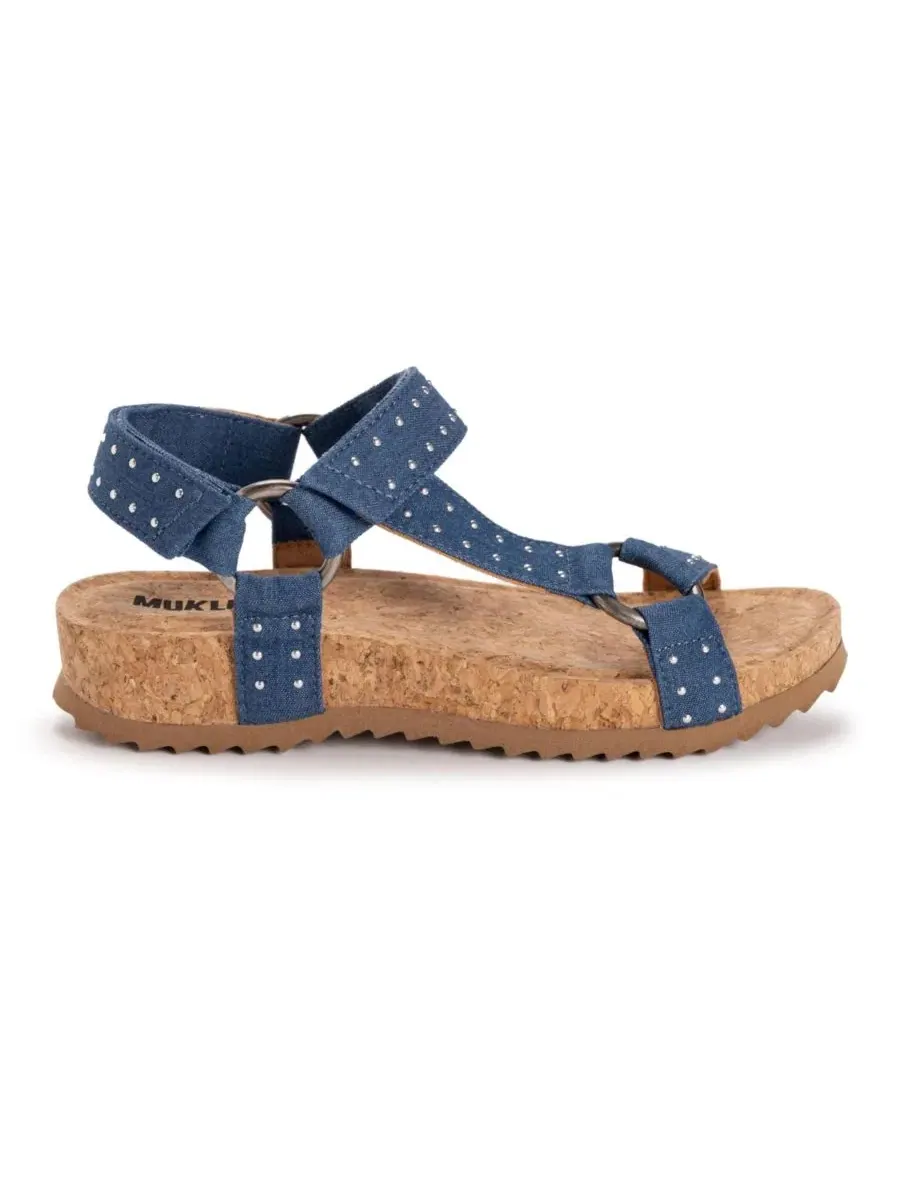 Женский комплект из носков и повязки на голову из синели Muk Luks — изображение 8 из 8, темно-синий