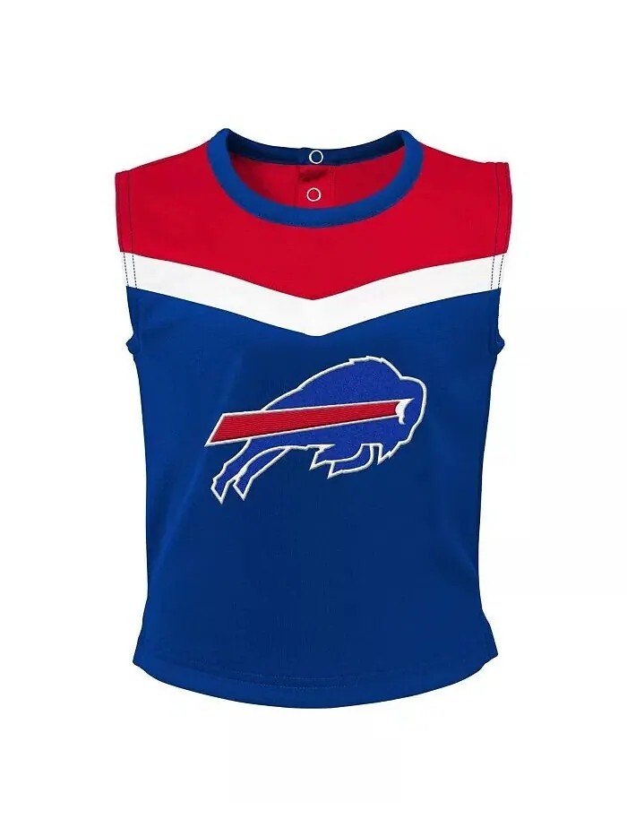 Набор из трех предметов для девочек Royal Buffalo Bills Spirit Cheer Outerstuff — изображение 2 из 4, королевский