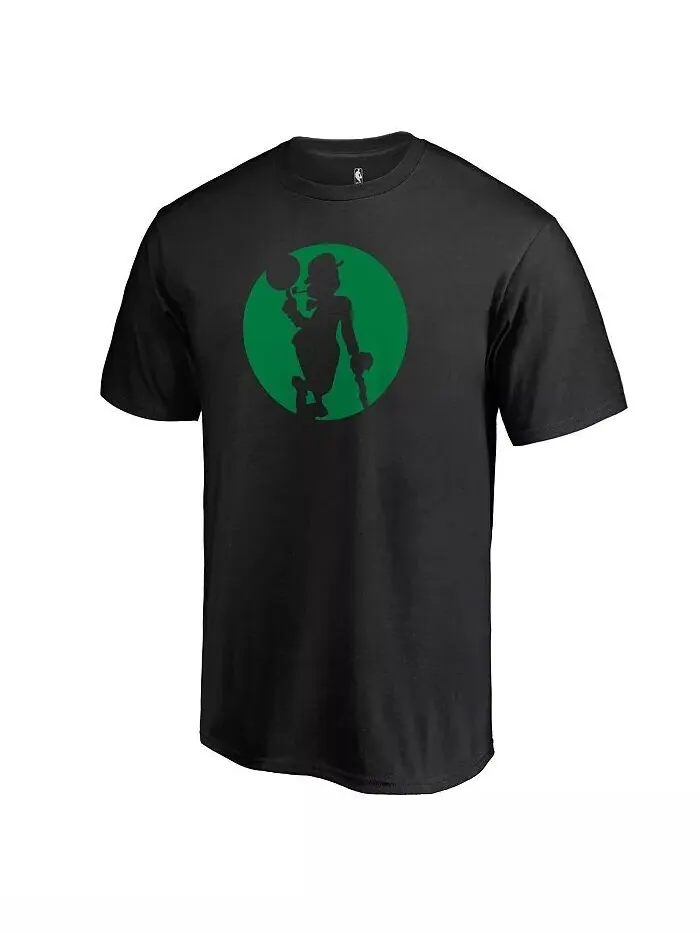Мужская черная футболка с альтернативным логотипом Boston Celtics Fanatics — изображение 1 из 2, черный